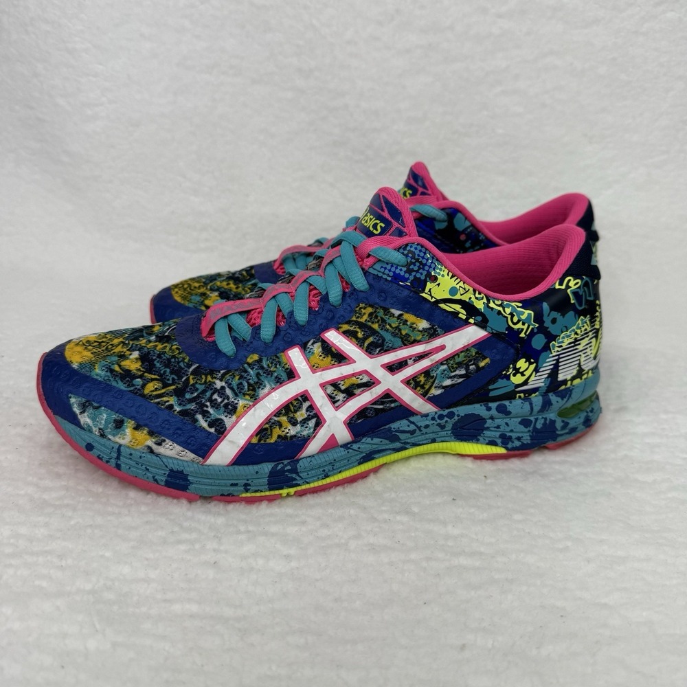 ASICS GEL-Noosa Tri 11 Women Running Shoes 9 Colorful Glow in Dark T676N - Picture 2 of 12